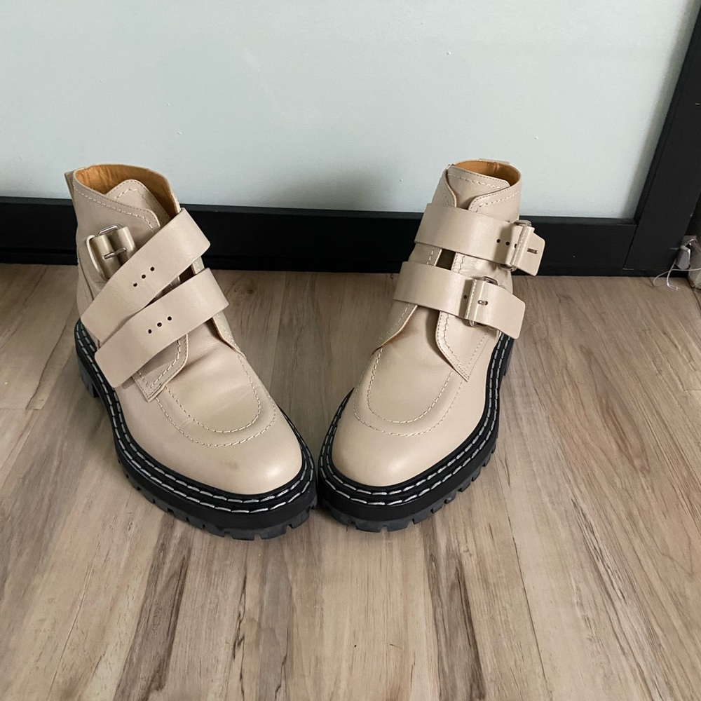 Proenza Schouler Lug Sole Buckle Boots